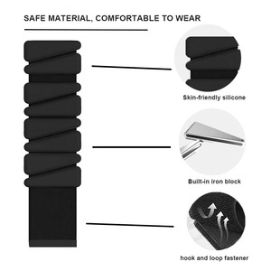 CHIFORY Unisex Antideslizante 2/4LB Ajustable Silicona Muñeca y Tobillo Pesas Entrenamiento Wraps Pulsera - Product Image 5