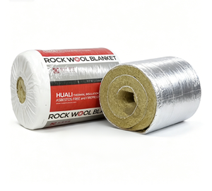 Couverture isolante en <span class=keywords><strong>laine</strong></span> <span class=keywords><strong>de</strong></span> <span class=keywords><strong>roche</strong></span> ASTM C592 50 mm 3 m, vente directe usine Huali, <span class=keywords><strong>rouleau</strong></span> thermique et acoustique - Product Image 2