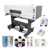 Imprimante UV DTF pour petites entreprises, 60 cm, 4 têtes I3200, avec laminateur, imprimante d'autocollants UV DTF