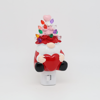 Lampada Notturna LED a Forma di Gnomo con Spina, Certificata UL, per Albero, Parete, Decorazione Natalizia, Matrimonio, Festività, Illuminazione Regalo