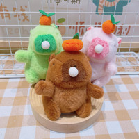 Porte-clés en peluche style anime Capybara, jouet en peluche doux, motif cochon Capybara, peluches Capybara