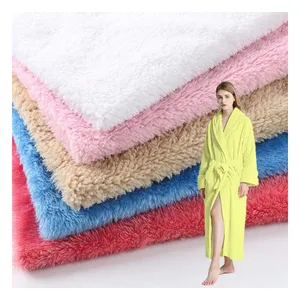 Factory Sale Cheap Price 100% Polyester Luxury Faux Cotton Sherpa Fleece Fake Fur Short Pile Lining Brushed Knitted Fabric