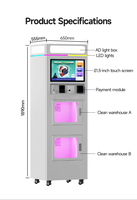 Machine de nettoyage de casques sans eau, distributeur automatique de nettoyage de casques, système de 6 parfums