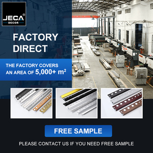 Échantillon gratuit JECA - Plinthe en aluminium à clipser |   Plinthe en aluminium 6063-T5 sans colle |   Installation facile et directement de l'usine - Product Image 2