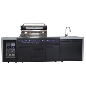 Acier inoxydable 6 Brûleurs Bbq Grilles À Gaz Cuisine Extérieure pour Barbecue Partie De Cuisson Avec Poêle Latérale - Product Image 3