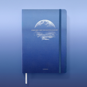 Lacon sinh thái thân thiện tùy chỉnh in bì<span class=keywords><strong>a</strong></span> cứng sáng sớm aquarelle đầy màu sắc A5 ORANGE BLUE máy tính xách tay - Product Image 2