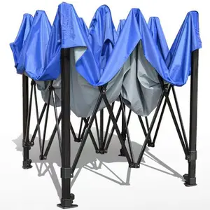 Barraca personalizada guarda-chuva dobrável de quatro pernas, dossel de estacionamento para publicidade ao ar livre, barraca dobrável de aço pop-up