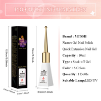 Kit de gel d'extension rapide MTSSII de haute qualité pour fabricants d'ongles, vente en gros pour l'art des ongles professionnel avec finition ultra brillante