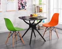 Offres Spéciales et prix le plus bas Meubles Dîner Table en plastique Simplicité Table à manger avec pieds en plastique