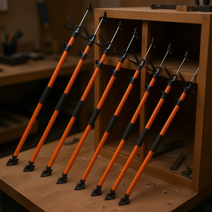 Barra de Soporte Telescópica de Acero Ajustable de 45.7-114.2 Pulgadas, Sistema de Tercera Mano para Instalación de Gabinetes - Product Image 2