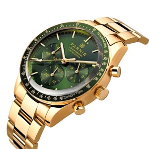Nuevo Reloj <span class=keywords><strong>Parnis</strong></span> de 40 mm con Cronógrafo de Cuarzo Verde para Hombre, Resistente al Agua, Deportivo, de Lujo, para Regalo - Product Image 2