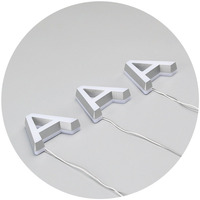 Haute Qualité Mini Acrylique Mots Lumineux Led Éclairage Mot Mini Led Alphabet Lettre