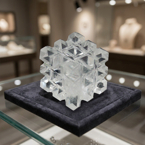 Compre el Cubo de Poder de 54 Pirámides de Ágata Lemuriana |   Estrella Merkaba, Arte Feng Shui Coleccionable en Línea - Product Image 2