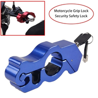 Verrou de sécurité pour casque de moto en aluminium usiné CNC, pince antivol pour guidon avec câble en acier, fournisseur en gros OEM