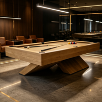 Table de billard de luxe moderne personnalisée de haute qualité avec coussinets, 9 pieds, 8 pieds, 7 pieds, en ardoise et bois massif, multifonction 3-en-1