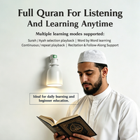 Lampu Speaker Pintar dengan Al-Quran, Pengingat Adzan, Aplikasi Pembaca Terkenal, Pengatur Cahaya, Mode Belajar, Mudah Digunakan