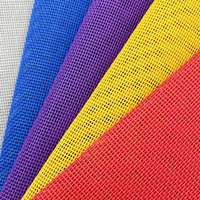 Tissu en maille polyester PVC 1000D STARUNK à technologie avancée, bleu et rouge, jacquard Teslin, texture 3D, anti-UV, pour terrasses de piscine