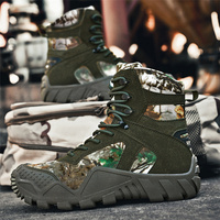 Grande taille imperméable à l'eau Sport de plein air respirant semelle antidérapante uniforme désert de sable chaussures de randonnée bottes tactiques