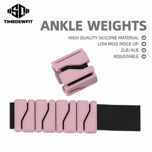 Poids de cheville et de poignet réglables pour Pilates, écologiques, unisexes, avec fermeture auto-agrippante rectangulaire, en silicone et fer, pour l'entraînement - Product Image 1