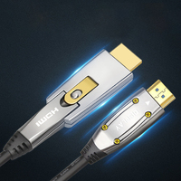 Câble HDMI détachable 8K 60Hz 120Hz dans le mur double connecteurs moniteur projecteur théâtre HDMI 2.1 AOC câble à fibre optique