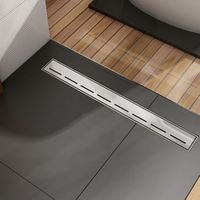 Drain de douche en acier inoxydable personnalisable avec design sans joint, anti-fuite et anti-odeur, grille de drain de douche BJ-LSF-G027
