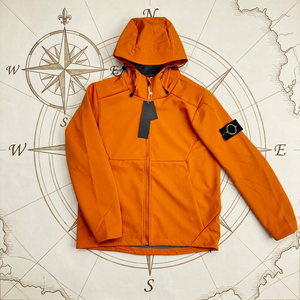 Veste d'extérieur à capuche pour homme, modèle 2026, de luxe, décontractée, coupe-vent, style mode, pour sports et aventures en plein air, avec effet pierre, style île - Product Image 1