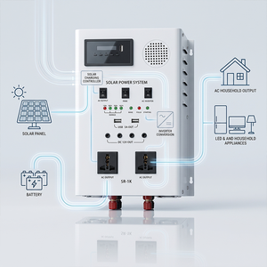 Système d'onduleur solaire empilable hors réseau avec panneaux solaires pour la sauvegarde d'urgence domestique et le stockage d'énergie - Product Image 4