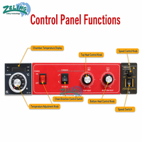 Horno Eléctrico de Banda Transportadora para Pizza de 12/18 Pulgadas, Dirección de Cadena Ajustable, 10.3kW, Calentamiento Rápido, Equipo Comercial para Hornear Pizza