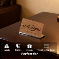Cartes-clés d'hôtel en bois NFC RFID 13,56 MHz personnalisées, certifiées CE FSC, cartes d'accès pour les stations balnéaires
