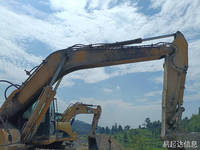 Excavatrice sur chenilles Komatsu PC220 d'occasion, modèle 2007, 23,5 tonnes, avec moteur et groupe motopropulseur, matériel de construction