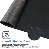Nouveau design, clavier d'ordinateur de jeu imperméable et antidérapant, grand tapis de souris avec repose-poignet, carte du monde, en stock