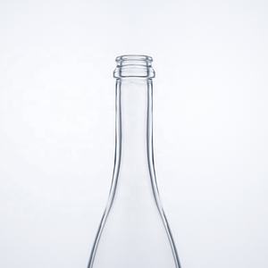 Botella Redonda de Tequila de Vidrio de Pedernal Reciclable, Venta Caliente, con Tapa - Product Image 6