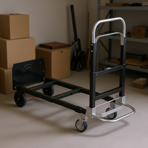 Chariot pliant convertible 2 en 1, capacité 500 lb, chariot à 4 roues portable pour la maison et le bureau - Product Image 2