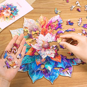 Robotime Rowood Produttore di Artigianato in Legno Regali Fai-da-Te TA001 Fiore Mandala Mistico Forme Fantasiose <span class=keywords><strong>Puzzle</strong></span> in Legno - Product Image 2