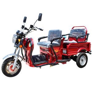 Red Right Three-Wheeled Open Body <b>Passenger</b> Gasoline Single Cylinder Engine 110/125cc <b>2</b> <b>Passengers</b> 400kg - Product Image 1