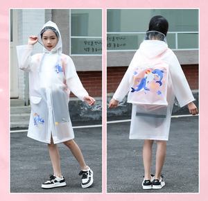 <span class=keywords><strong>Chubasquero</strong></span> escolar para niños de nuevo diseño, Poncho Eva portátil a prueba de viento, ropa impermeable con logotipo personalizado para niños de gira - Product Image 3