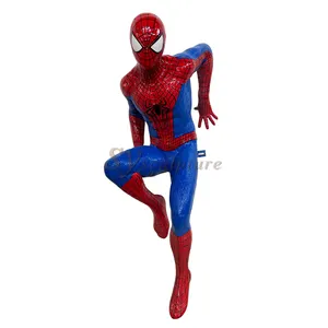 Customized Spider Man Life Size Resin Statue Marvel action figures spider-man Sculpture for Home Decoration