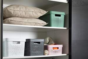 Paniers de rangement en plastique PP avec logo personnalisé écologique Vente en gros en usine pour usage domestique Échantillon disponible - Product Image 3