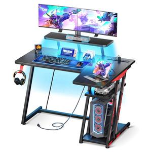 <span class=keywords><strong>Escritorio</strong></span> para Juegos en <span class=keywords><strong>Forma</strong></span> de <span class=keywords><strong>L</strong></span> con Muestra Gratuita, Mesa de Juego para Computadora con RGB - Product Image 1