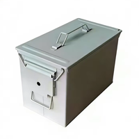 Boîte de rangement anti-explosion pour modèles RC, grande capacité, boîte à munitions métallique scellée, étanche, indice de protection IP 65, argent