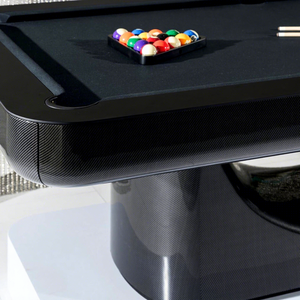 Table de billard de luxe en fibre de carbone noire de style italien - Édition standard pour clubs et villas - Product Image 3