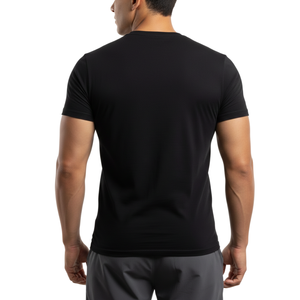 T-Shirt Aderenti Personalizzate 100% Cotone 180 Gsm <span class=keywords><strong>Slim</strong></span> <span class=keywords><strong>Fit</strong></span> con Stampa Logo Personalizzata per <span class=keywords><strong>Uomo</strong></span> - Product Image 3