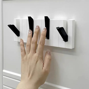 Wholesale Piano <b>Keys</b> <b>Wall</b> Mounted Coat Hanger Kitchen and Home Living Room Bedroom Decorative <b>Hooks</b> - Product Image 1