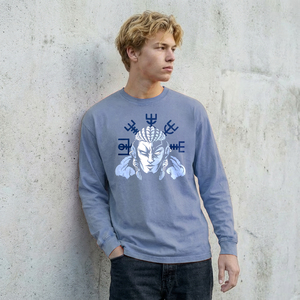 T-<span class=keywords><strong>shirt</strong></span> décontracté épais et écologique 275 g/m² 100 % coton jersey délavé à l'acide, manches longues, col rond, anti-boulochage pour homme, personnalisable - Product Image 6