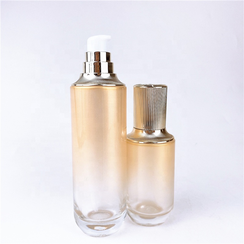 glass cosmetic jar 200g bronze lid