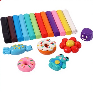 FOSKA 12 couleurs <span class=keywords><strong>arc</strong></span>-<span class=keywords><strong>en</strong></span>-<span class=keywords><strong>ciel</strong></span>, argile extra douce non séchante avec outils <span class=keywords><strong>en</strong></span> plastique pour stimuler l'imagination et la créativité des enfants - Product Image 1