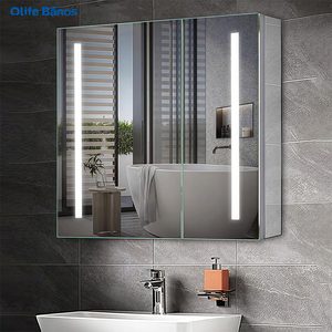 Armadietto a Specchio Illuminato Multifunzionale con Sensore Touch, Opzioni Personalizzate per Ristrutturazione di Saloni e <span class=keywords><strong>Bagni</strong></span> - Product Image 3