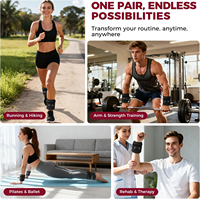 Poids réglables pour chevilles et poignets Pilates – Poids de fitness portables pour la marche, le yoga, la barre et l'entraînement à domicile