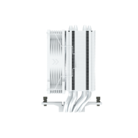 Refroidisseur d'air FEZCOOL C400 90 mm à tour unique avec 4 caloducs, ventilateur silencieux à roulement hydraulique ARGB, compatible multiplateformes