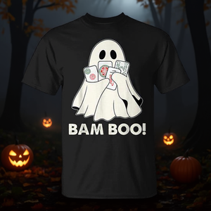Camiseta para mujer Bam Boo Halloween Ghost Mahjong Costume Game - Product Image 3